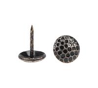 sourcing map Clou Tapissier Clou Ameublement Clou Meuble Punaise Pointe Tapissier Tapis Décoration 7/16-Pouce Tête Diamètre Rond Pouce Bronzé pour Sofa Dosserets 40 Pcs