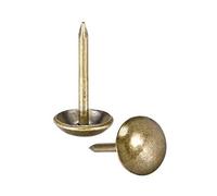 sourcing map Clou Tapissier Clou Ameublement Clou Meuble Punaise Pointe Tapissier Tapis Décoration 9mm Diamètre 17mm Hauteur Rond Pouce Bronzé pour Sofa Dosserets 100 Pcs