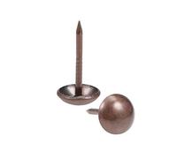 sourcing map Clou Tapissier Clou Ameublement Clou Meuble Punaise Pointe Tapissier Tapis Décoration 9mm Tête Diamètre Rond Pouce Cuivré pour Sofa Dosserets 25 Pcs