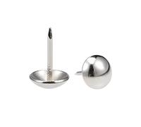 Sourcing Map Clou Tapissier Punaise Pointe Tapis Décoration 11mm Tête Diamètre Inox Acier Rond Pouce pour Sofa Dosserets 50 Pcs