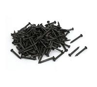 sourcing map Clous 1 pouce Longueur Carbone Acier Point Mur Ciment Quincaillerie Clous Noir 200 Pièces