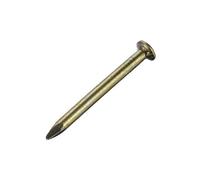 sourcing map Clous Carbone Acier Pointe Mur Ciment Quincaillerie Clou 40mm(1.6") 3,5mm Tige Diamètre Bronzé 20pcs
