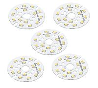 sourcing map COB LED luminaire Perle 7W 120lm 3000-3200K 48mm 21-24VDC Énergie Économie Ampoule pour Projecteur Projecteurss Remplacement Chaud Blanc 10Pcs