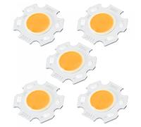 sourcing map COB LED luminaire Perles 20mm 5W 260mA Énergie Énergie Économie Ampoule pour Projecteur Projecteurss Paquet de 5, Doré