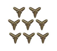 sourcing map Coin de Protection Boîte Caisse Angle Protecteur Métal Vintage 20 x 20 x 20mm 8Pcs