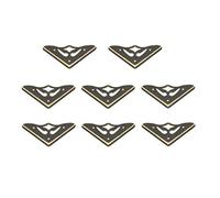 sourcing map Coin de Protection Boîte Caisse Bois Angle Protecteur Cadre Photo Livre Métal Vintage 36 x 36 x 3.3mm 8Pcs