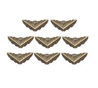 sourcing map Coin de Protection Boîte Caisse Bois Angle Protecteur Cadre Photo Livre Métal Vintage 43 x 43 x 14mm 8Pcs