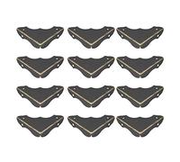 sourcing map Coin de Protection Boîte Caisse Bois Angle Protecteur Cadre Photo Livre Métal Vintage 40 x 40 x 9mm 12Pcs