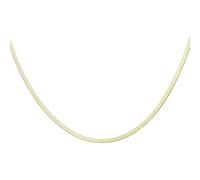sourcing map Collier à chevrons de 3 mm de large, 61 cm de long, chaîne serpent en acier inoxydable, chaîne plate réglable pour femme, cadeau de bijoux, doré