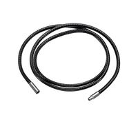 sourcing map Collier cordon en cuir avec fermoir en acier inoxydable, chaîne tressée en corde cirée pour pendentif, 2mm 18 Inch, Simili cuir, Pas de gemme