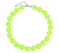 sourcing map Collier de grosses perles, collier de perles rondes en acrylique réglable pour femme, 16.54inch, Acrylique, Pas de gemme