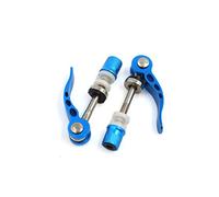 sourcing map Collier De Selle A Serrage Rapide Bleu 2 Pcs pour Vélo | Libération Rapide, Réglage Hauteur Siège, Remplacement Boulon Classeur, Conception Minis, Vis Brochette