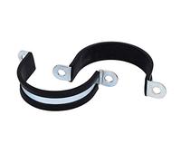 sourcing map Collier de Serrage avec Insert en Caoutchouc M48 EPDM bordée caoutchouc Forme U Tuyau Pinces sangle fixation Attache 2Pcs