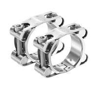 sourcing map Collier de serrage en T 120-130 mm en acier inoxydable 304 à double tête réglable pour tuyaux de radiateur industriels