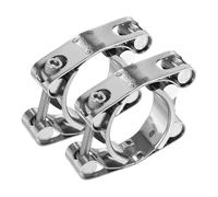 sourcing map Collier de serrage en T 160-170 mm en acier inoxydable 304 à double tête réglable pour tuyaux de radiateur industriels