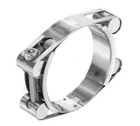 sourcing map Collier de serrage en T 60-70 mm en acier inoxydable 304 à double tête réglable pour tube de radiateur d'admission automobile pour tuyaux intermédiaires industriels