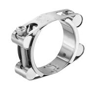 sourcing map Collier de serrage en T de 90 à 100 mm en acier inoxydable 304 à double tête réglable pour tube de radiateur d'admission pour plomberie automobile tuyaux intermédiaires industriels