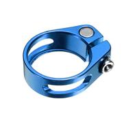 sourcing map Collier de serrage pour tige de selle de vélo, 31,8 mm en alliage d'aluminium pour tube de vélo de montagne de 27,2 à 28,6 mm, bleu