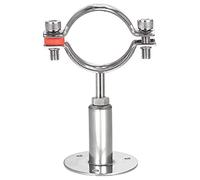 Sourcing Map Collier de Serrage Tuyau Pince Clip Serre Joint Mur Support Plafond en Acier Inoxydable 304 Réglable pour Tube 48-51mm