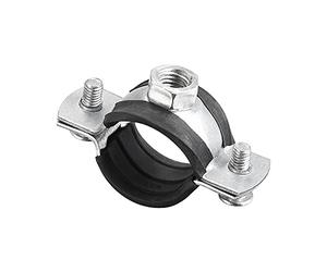 sourcing map Collier de Serrage Tuyau Pince Clip Serre Joint Réglable Tuyau Collet Serrage 25mm Paroi Plafond Montage Fer Tuyau Sangle Support 5Pcs