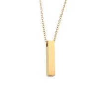 sourcing map Collier funéraire cube pour cendres, collier funéraire étanche avec entonnoir pour cendres de vos proches, animaux de compagnie, famille (ton doré)