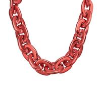 sourcing map Collier hip-hop en plastique épais détachable pour fête d'Halloween style punk années 80 et 90, 100cm/39.4", ABS, faux