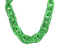 sourcing map Collier hip-hop en plastique épais détachable pour fête d'Halloween style punk années 80 et 90, 100cm/39.4", ABS, faux