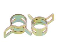 sourcing map Collier Serrage Acier Bande Agrafe 10mm Pince Ressort Tube Agrafe Manganèse Acier 20Pcs