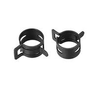 sourcing map Collier Serrage Acier Bande Agrafe 16mm Pince Ressort Tube Agrafe Noir Manganèse Acier 20Pcs