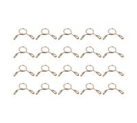 sourcing map Collier Serrage Carburant Ligne Tuyau Clip, 100pcs 5mm ID Apte 3.5-4mm Tuyau 65Mn Acier Unique Fil Tubes Ressort Pinces pour Air Tuyaux, Eau Tuyaux, Silicone Tubes