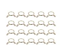 sourcing map Collier Serrage Carburant Ligne Tuyau Clip, 20pcs 14mm ID Apte 12-12.5mm Tuyau 65Mn Acier Unique Fil Tubes Ressort Pinces pour Air Tuyaux, Eau Tuyaux, Silicone Tubes