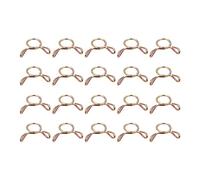 sourcing map Collier Serrage Carburant Ligne Tuyau Clip, 20pcs 7mm ID Apte 5.5-6mm Tuyau 65Mn Acier Unique Fil Tubes Ressort Pinces pour Air Tuyaux, Eau Tuyaux, Silicone Tubes