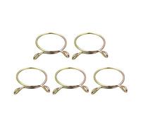 sourcing map Collier Serrage Carburant Ligne Tuyau Clip, 5pcs 30mm ID Apte 28-28.5mm Tuyau 65Mn Acier Unique Fil Tubes Ressort Pinces pour Air Tuyaux, Eau Tuyaux, Silicone Tubes