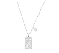 sourcing map Collier Signe du Zodiaque Tarot, Colliers en Acier Titane Carte de Tarot Verseau pour Femmes, 26x12mm, Acier allié, Pas de pierre précieuse