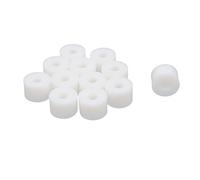 sourcing map Colonne Rond Plastique Blanc Rondelle Entretoise 14x10mm 12Pcs | Support entretoise