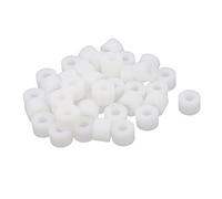 sourcing map Colonne ronde en plastique blanc rondelle entretoise Support Support 12x8mm 40pcs