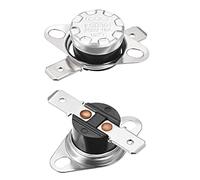 sourcing map Commutateur contrôle température KSD301 thermostat 140°C 10A 6,3mm N.C Borne 2Pcs