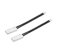 sourcing map Commutateur de température normalement fermé, contrôleur de commutateur de interrupteur de température de thermostat de commutateur thermique 60℃ N.C 5A 2 pièces