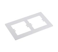 sourcing map Commutateur Entourer Plaque Mur Panneau Décoration Double Interrupteur Acrylique Blanc 197mm X 110mm pour Maison Bureau