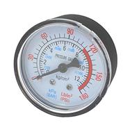 sourcing map Compresseur Air Liquide Hydraulique Pneumatique Manomètre 0-12 bar
