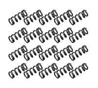 sourcing map Compression Ressort 1.2mm Fil Diamètre, 8mm OD, 20mm Libre Longueur Ressort Acier Extension Ressort Noir 20Pcs