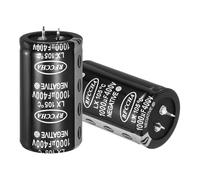 sourcing map Condensateur électrolytique à clipser 400 V 1000 uF, 2 amplificateurs audio à 2 broches, condensateur électrolytique en aluminium pour filtre audio, appareils ménagers intelligents