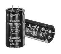 sourcing map Condensateur électrolytique à clipser 400 V 1200 uF, 2 amplificateurs audio à 2 broches, condensateur électrolytique en aluminium pour filtre audio, appareils ménagers intelligents