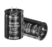 sourcing map Condensateur électrolytique à clipser 450 V 680 uF, 2 amplificateurs audio à 2 broches, condensateur électrolytique en aluminium pour filtre audio, appareils ménagers intelligents