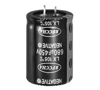 sourcing map Condensateur électrolytique à clipser 450 V 680 uF, amplificateur audio à 2 broches, condensateur électrolytique en aluminium pour filtre audio, appareils ménagers intelligents