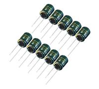 sourcing map Condensateur électrolytique radial en aluminium ESR 6.8uF 400V 105℃ 3000H 10x13mm Cour élevé faible Resist 10pc