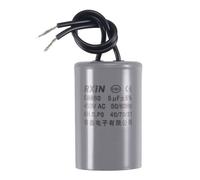 SOURCING MAP Condensateur Film polypropylène CBB60 5uF 450V AC 2 Fils 50/60Hz Cylindre 54x34mm pour Air Compresseur Eau Pompe