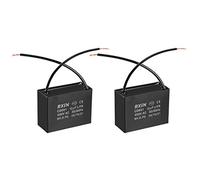 sourcing map Condensateur Ventilateur Plafond CBB61 12uF 450V AC 2 Fils Métallisé Polypropylène Condensateurs à Film 58x25x42mm pour Générateur Moteur Pompe à Eau, Paquet 2