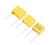 sourcing map Condensateurs polypropylène Assortiment Trousse DIP 275VAC 0.33uF 0.47uF 0.68uF 15Pcs