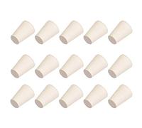 sourcing map Conique Forme Solide Caoutchouc Bouchon pour Laboratoire Tube Bouchon #000-15Pcs